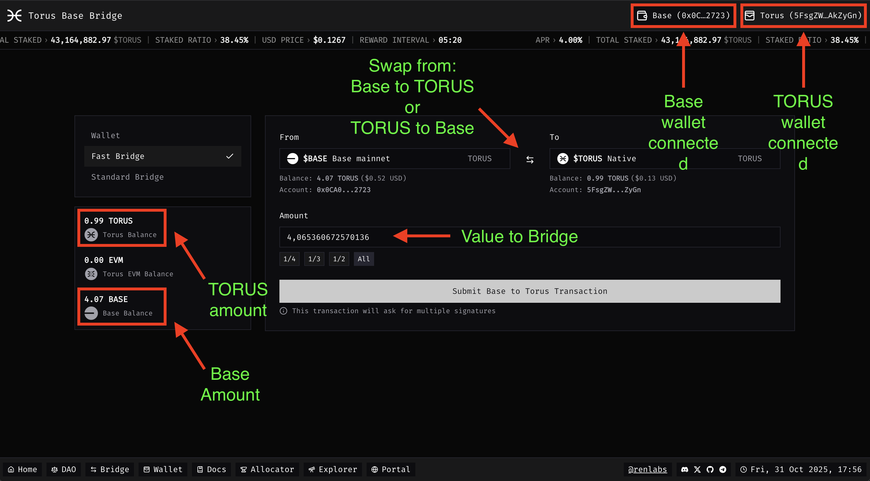 Bridge mechanisms interface