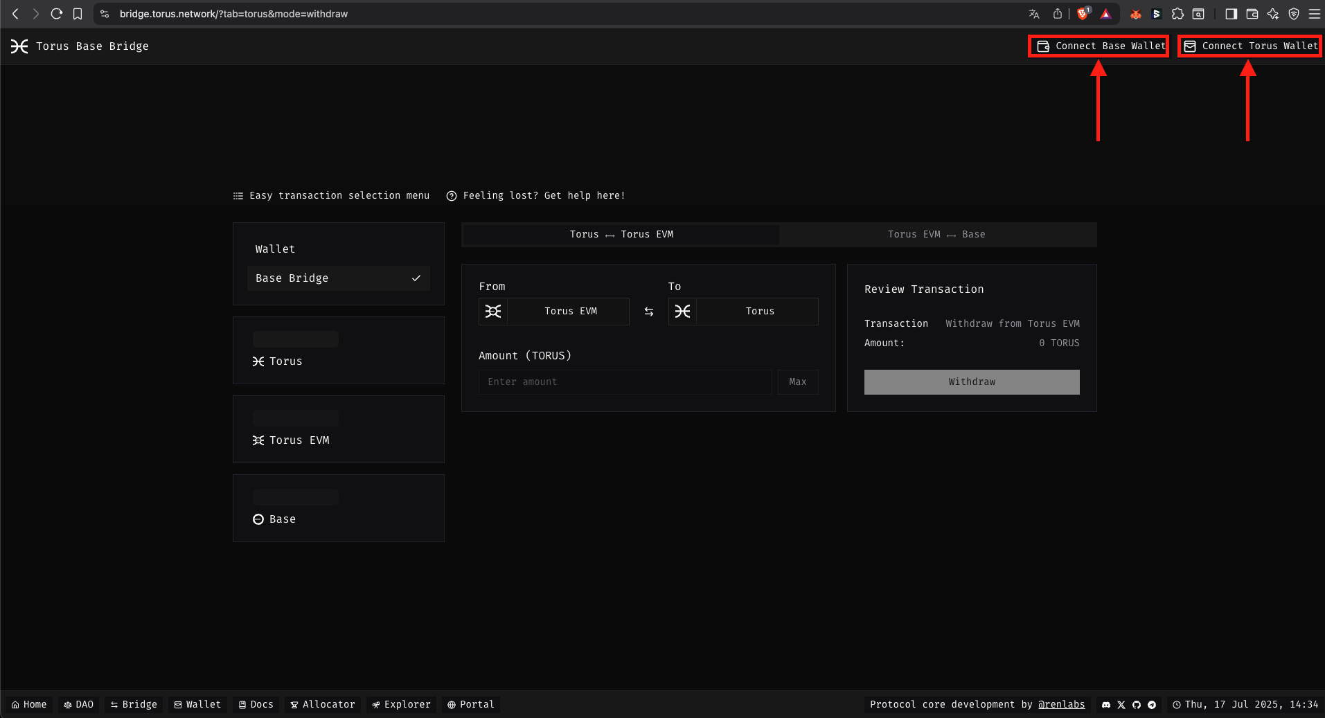 SubWallet and MetaMask connect screen