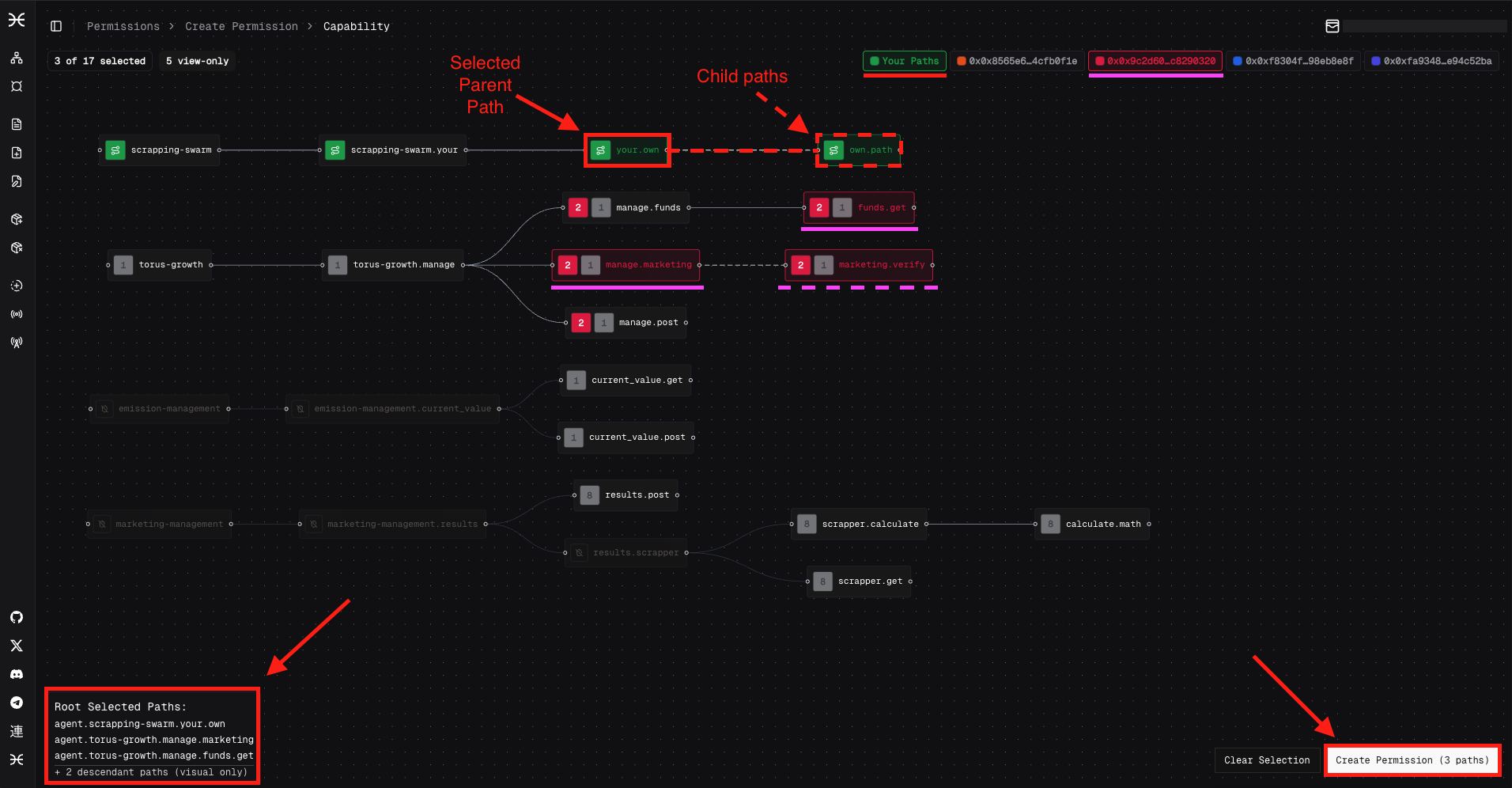Number of instances explanation interface